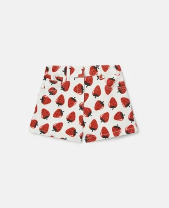 Shorts mit Erdbeerprint