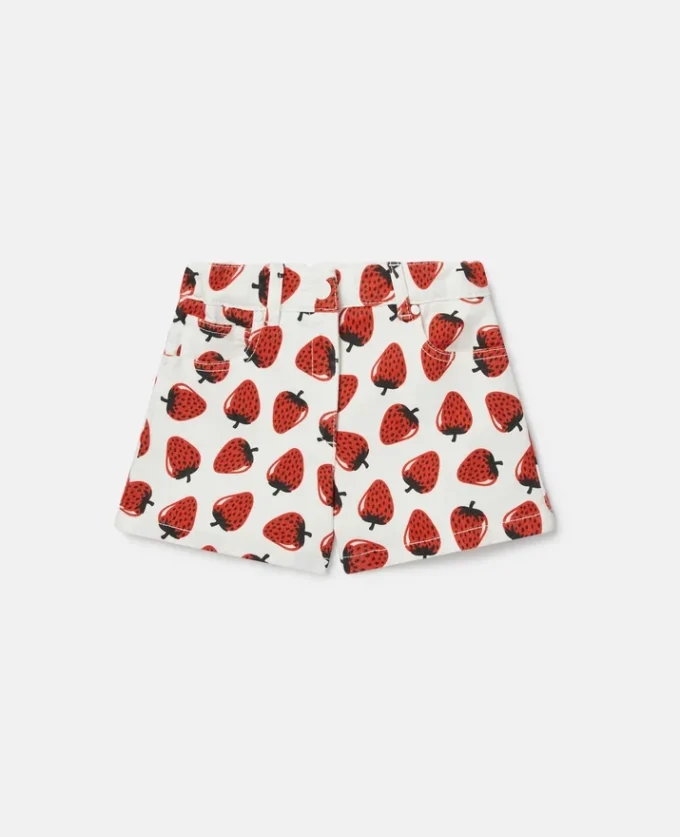 Shorts mit Erdbeerprint