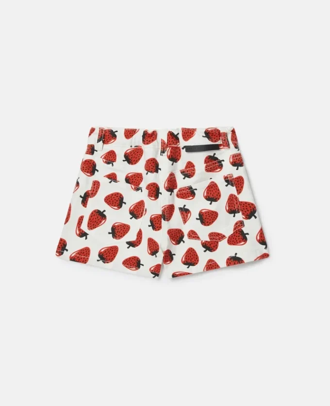 Shorts mit Erdbeerprint