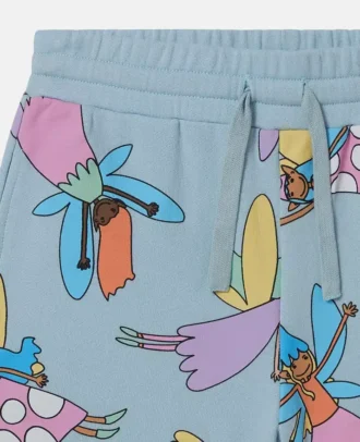 Shorts mit Fairies-Print und Kordelzug