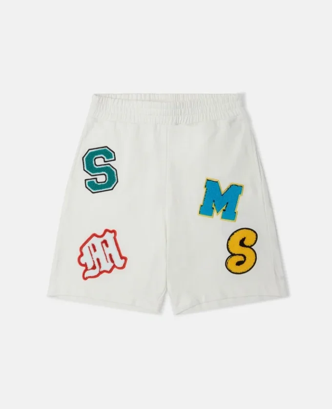 Shorts mit gestickten Markeninitialen