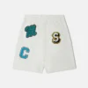 Shorts mit gestickten Markeninitialen