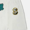 Shorts mit gestickten Markeninitialen