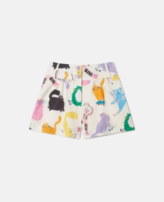 Shorts mit Katzenprint