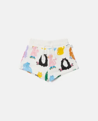 Shorts mit Katzenprint