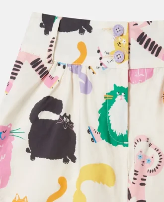 Shorts mit Katzenprint