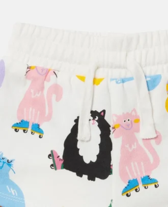 Shorts mit Katzenprint