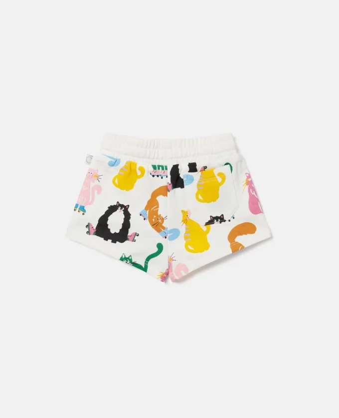 Shorts mit Katzenprint