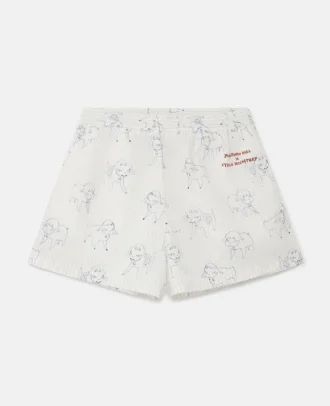 Shorts mit „Sheep Can Never Sleep”-Print