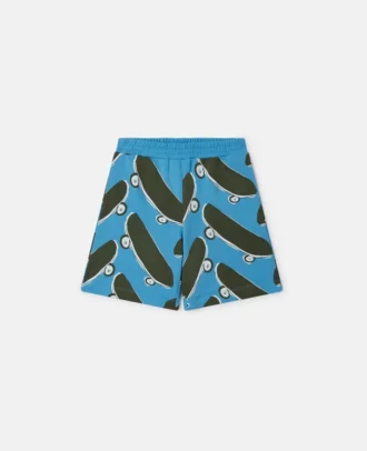 Shorts mit Skateboard-Print