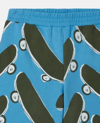 Shorts mit Skateboard-Print