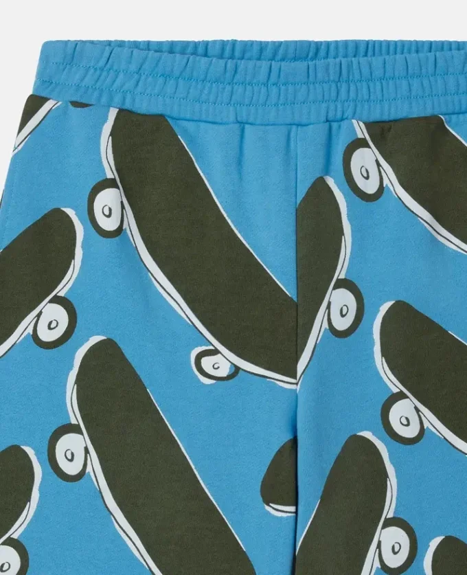 Shorts mit Skateboard-Print