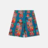 Shorts mit Skateboard-Print