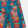 Shorts mit Skateboard-Print