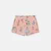 Shorts mit Waldprint und Kordelzug