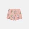 Shorts mit Waldprint und Kordelzug