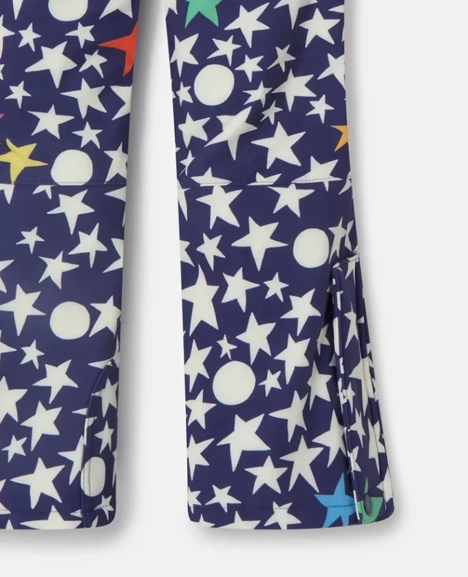 Ski-Latzhose mit Sternenmuster