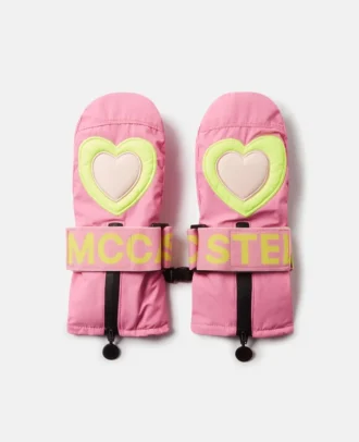 Skihandschuhe mit Herzprint