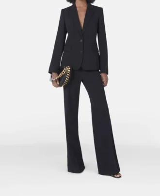 Slim Fit Boyfriend-Blazer aus Wollflanell