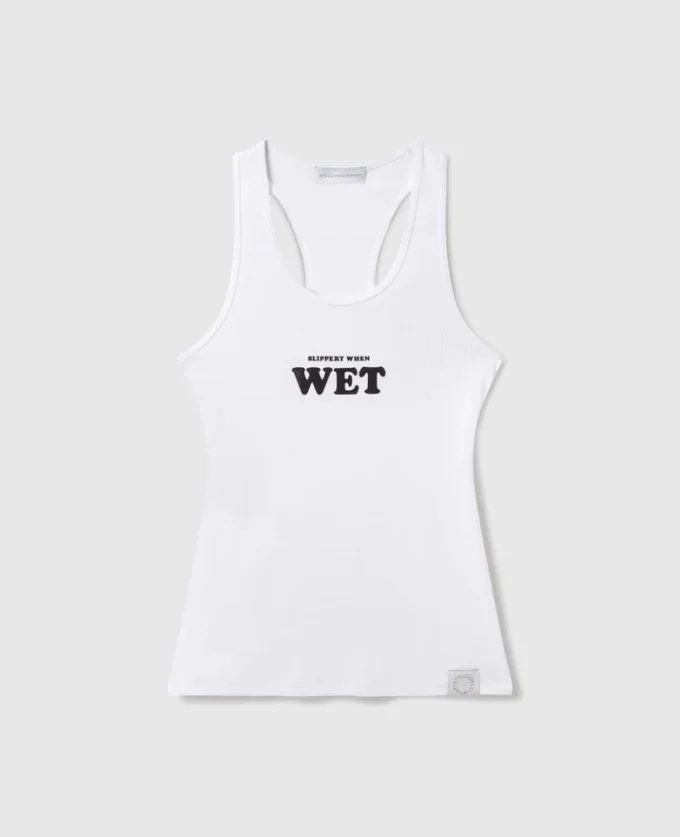 Slippery When Wet Racerback-Tanktop