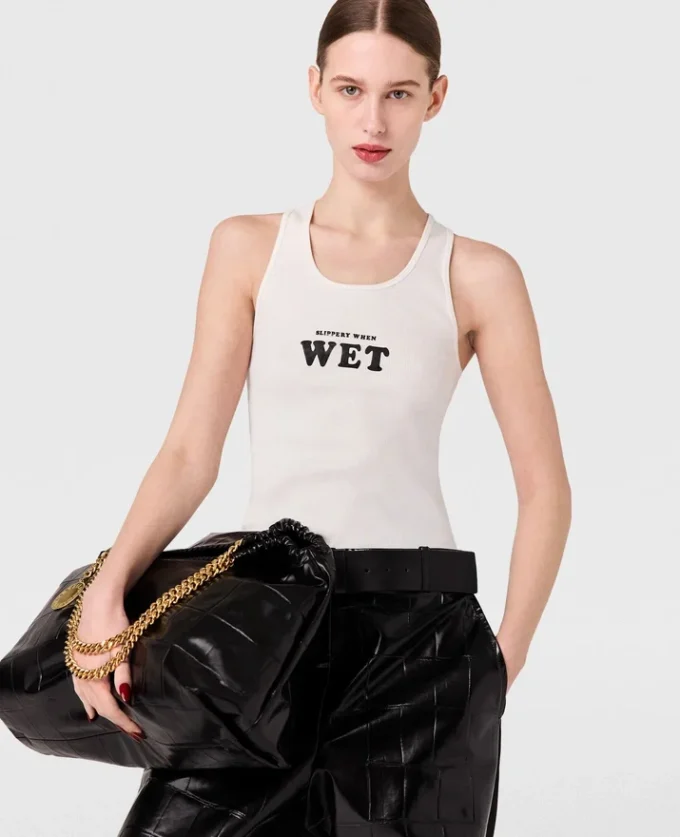 Slippery When Wet Racerback-Tanktop