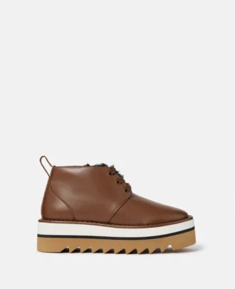 Sneak-Elyse Plüsch-Teddy-gefütterte Desert Boots