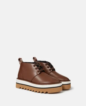 Sneak-Elyse Plüsch-Teddy-gefütterte Desert Boots