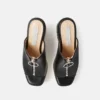Sneak-Elyse Zip Slide Keilabsatz-Sandalen