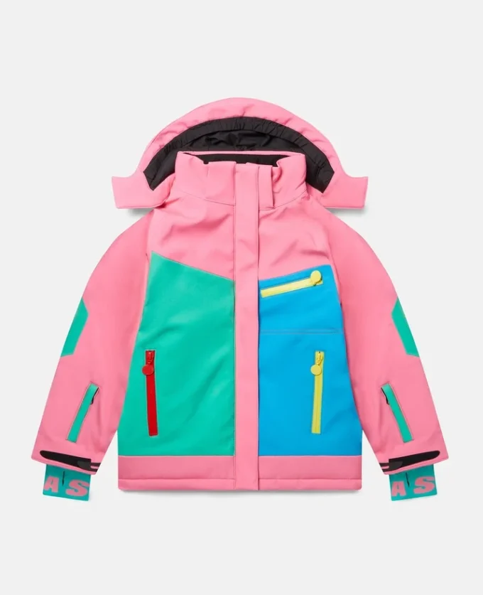 Snow Jacket mit Farbblock-Design