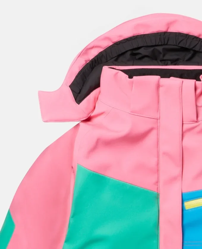 Snow Jacket mit Farbblock-Design