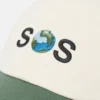 SOS-bestickte Baseballkappe