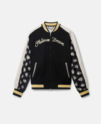 Souvenirjacke im Heritage-Stil mit Erdbeerprint