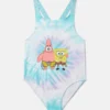 SpongeBob-Badeanzug mit Tie-Dye-Print