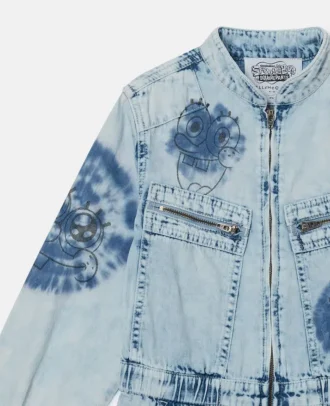 SpongeBob-Grafik-Jeanskleid