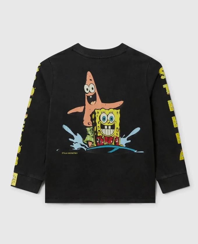 SpongeBob-Grafik-Langarm-T-Shirt