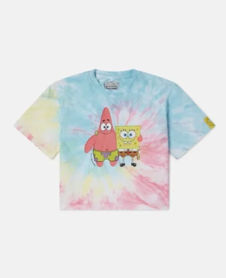 SpongeBob Grafik-T-Shirt mit Batikmuster