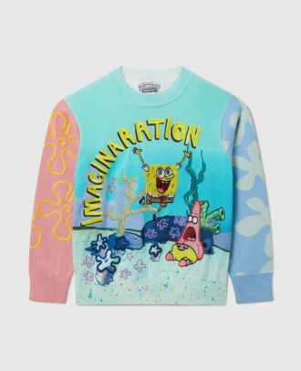 SpongeBob-Pullover mit Rundhalsausschnitt und Grafik