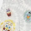 SpongeBob Shorts mit Grafikprint und Batikoptik
