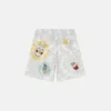 SpongeBob Shorts mit Grafikprint und Batikoptik