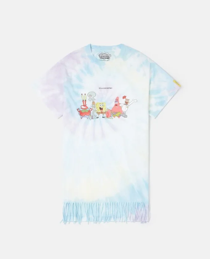 SpongeBob-T-Shirt mit Grafikprint und Batikmuster