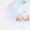 SpongeBob-T-Shirt mit Grafikprint und Batikmuster