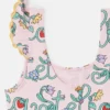 Stella Badeanzug mit Weinrebenprint