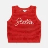 Stella Besticktes, ärmelloses Oberteil aus Häkelstoff