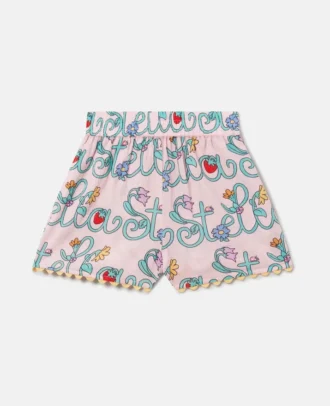 Stella Shorts mit Weinrebenprint