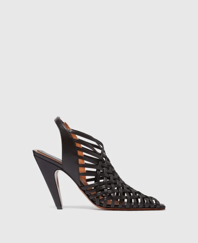 Stella Spur gewebte Slingbacks