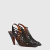 Stella Spur gewebte Slingbacks