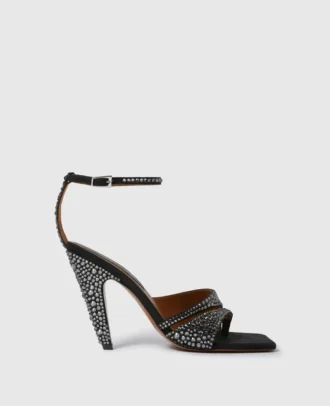 Stella Spur Pumps mit Kristall-Hotfix-Absatz