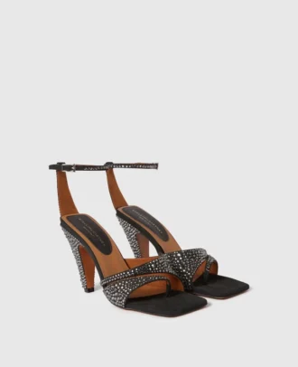 Stella Spur Pumps mit Kristall-Hotfix-Absatz