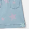 Stella Star Print Denim T-Shirt-Kleid