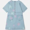 Stella Star Print Denim T-Shirt-Kleid